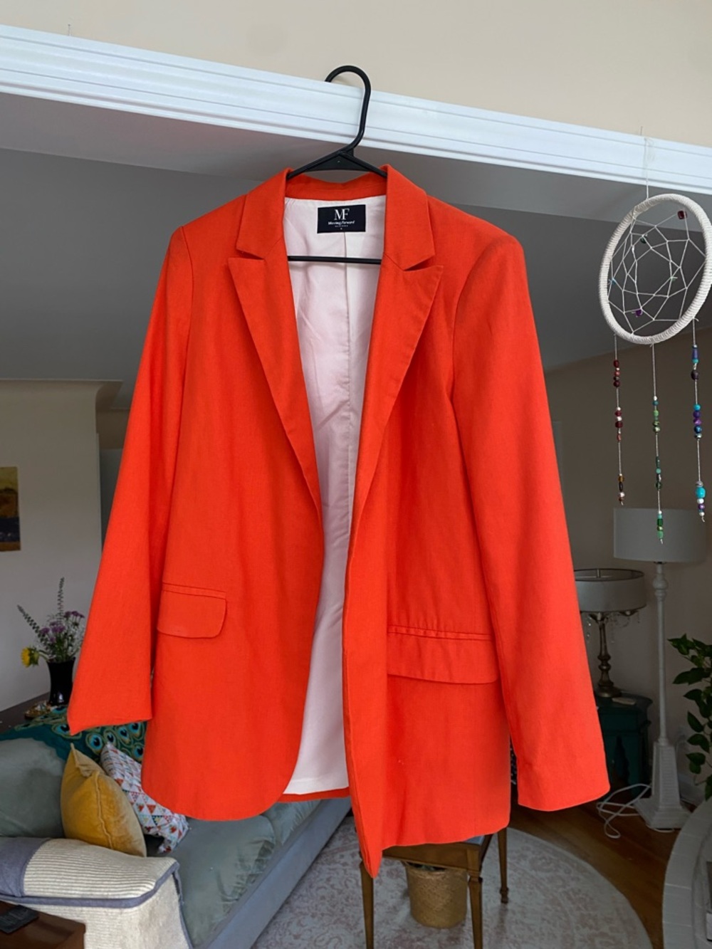 Bright Orange Women's Tailored Blazer